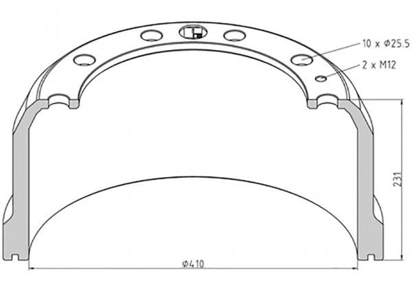 PE Automotive 246.000-00A Brake drum 24600000A: Buy near me in Poland at 2407.PL - Good price!