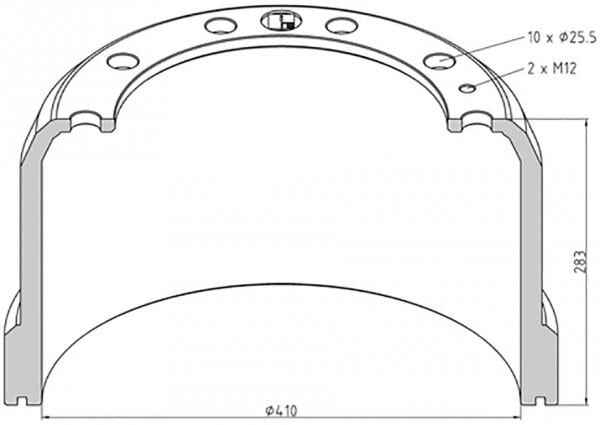 PE Automotive 246.001-00A Brake drum 24600100A: Buy near me at 2407.PL in Poland at an Affordable price!
