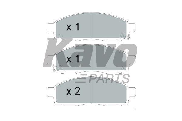 Тормозные колодки дисковые, комплект Kavo parts KBP-6599