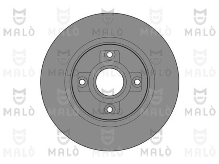 Malo 1110471 Rear brake disc, non-ventilated 1110471: Buy near me in Poland at 2407.PL - Good price!