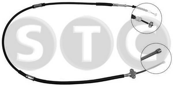 STC T483457 Parking brake cable left T483457: Buy near me in Poland at 2407.PL - Good price!