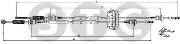 STC T482291 Привод механизма переключения передач T482291: Отличная цена - Купить в Польше на 2407.PL!