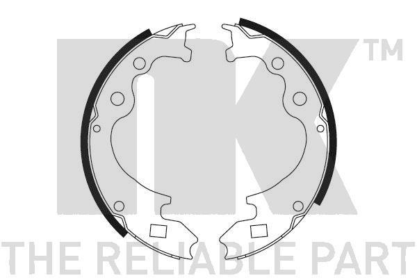 NK 2799460 Parking brake shoes 2799460: Buy near me in Poland at 2407.PL - Good price!