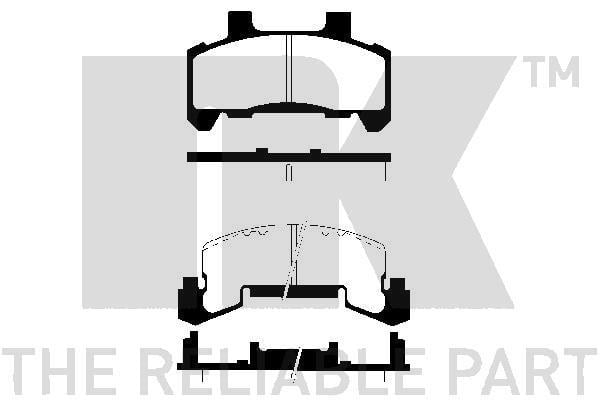 NK 229203 Тормозные колодки дисковые, комплект 229203: Купить в Польше - Отличная цена на 2407.PL!