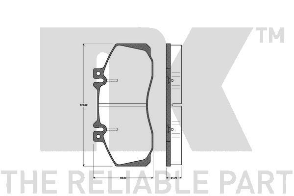 NK 223312 Brake Pad Set, disc brake 223312: Buy near me in Poland at 2407.PL - Good price!