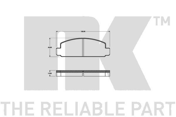 NK 223226 Тормозные колодки дисковые, комплект 223226: Отличная цена - Купить в Польше на 2407.PL!