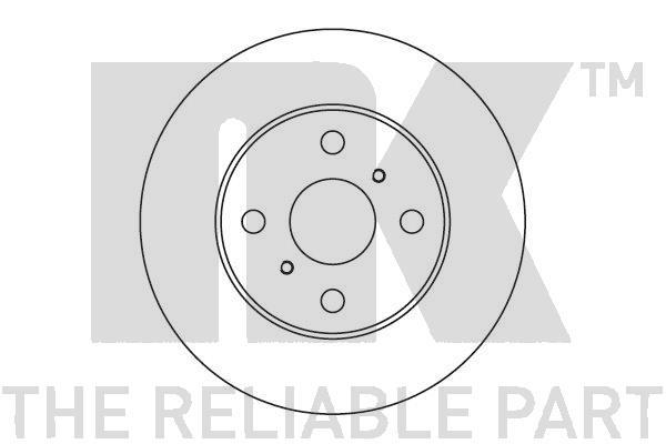 NK 204535 Front brake disc ventilated 204535: Buy near me in Poland at 2407.PL - Good price!