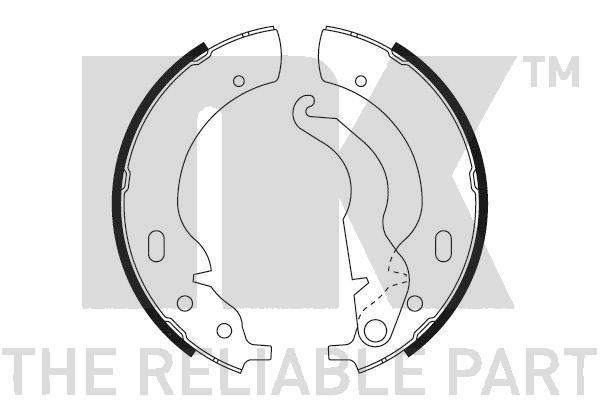 NK 2715271 Parking brake shoes 2715271: Buy near me at 2407.PL in Poland at an Affordable price!