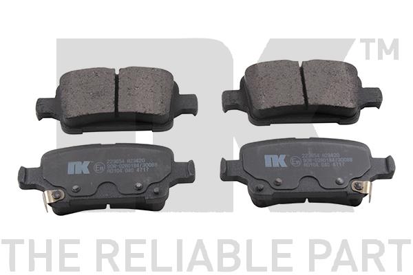 NK 223654 Brake Pad Set, disc brake 223654: Buy near me in Poland at 2407.PL - Good price!