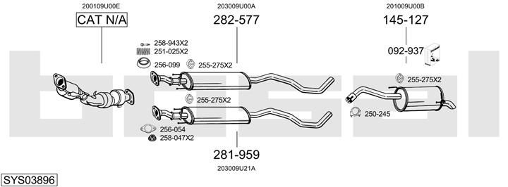 Bosal SYS03896 Abgasanlage SYS03896: Kaufen Sie zu einem guten Preis in Polen bei 2407.PL!