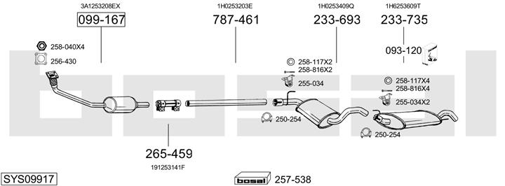 Bosal SYS09917 Abgasanlage SYS09917: Kaufen Sie zu einem guten Preis in Polen bei 2407.PL!