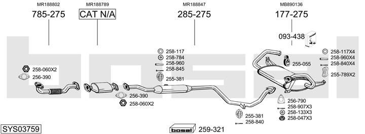 Bosal SYS03759 Układ wydechowy SYS03759: Dobra cena w Polsce na 2407.PL - Kup Teraz!