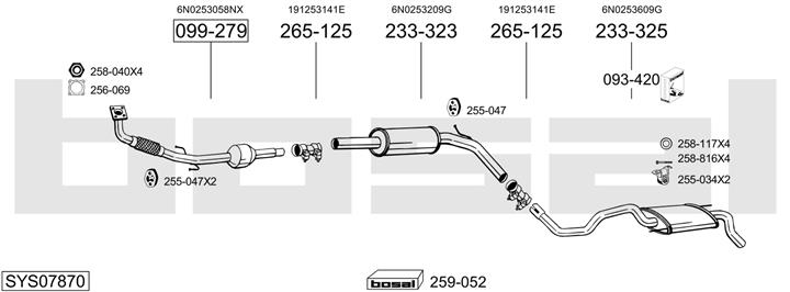 Bosal SYS07870 Układ wydechowy SYS07870: Dobra cena w Polsce na 2407.PL - Kup Teraz!