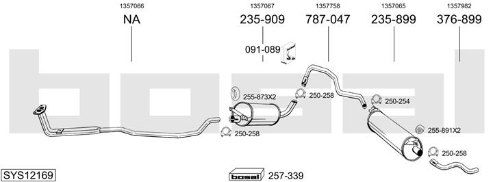 Bosal SYS12169 Abgasanlage SYS12169: Kaufen Sie zu einem guten Preis in Polen bei 2407.PL!