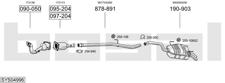 Bosal SYS04996 Abgasanlage SYS04996: Kaufen Sie zu einem guten Preis in Polen bei 2407.PL!