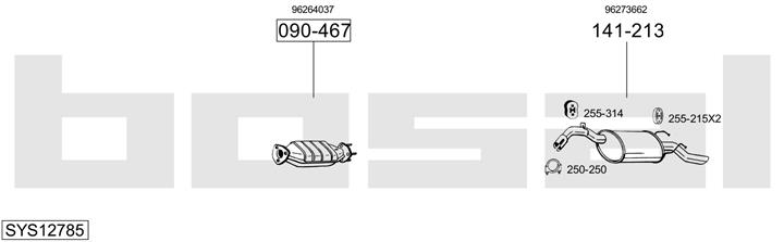 Bosal SYS12785 Układ wydechowy SYS12785: Dobra cena w Polsce na 2407.PL - Kup Teraz!