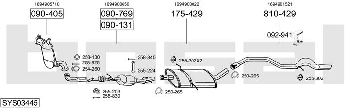 Bosal SYS03445 Abgasanlage SYS03445: Kaufen Sie zu einem guten Preis in Polen bei 2407.PL!