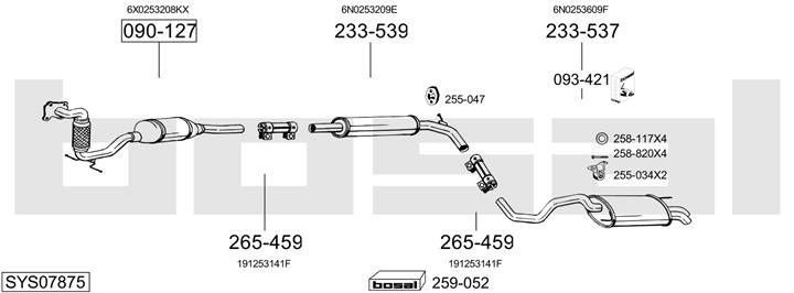 Bosal SYS07875 Układ wydechowy SYS07875: Dobra cena w Polsce na 2407.PL - Kup Teraz!