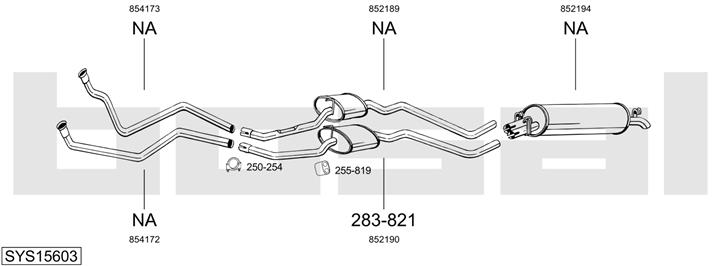 Bosal SYS15603 Abgasanlage SYS15603: Kaufen Sie zu einem guten Preis in Polen bei 2407.PL!