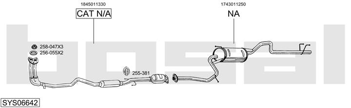 Bosal SYS06642 Exhaust system SYS06642: Buy near me in Poland at 2407.PL - Good price!