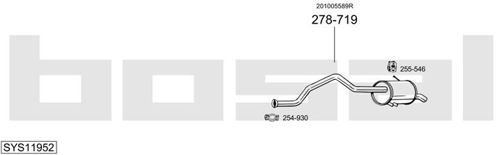 Bosal SYS11952 Abgasanlage SYS11952: Kaufen Sie zu einem guten Preis in Polen bei 2407.PL!