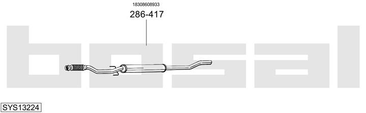 Bosal SYS13224 Exhaust system SYS13224: Buy near me in Poland at 2407.PL - Good price!