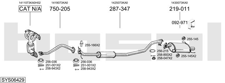 Bosal SYS06429 Abgasanlage SYS06429: Kaufen Sie zu einem guten Preis in Polen bei 2407.PL!