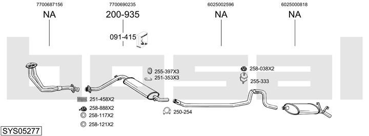 Bosal SYS05277 Abgasanlage SYS05277: Kaufen Sie zu einem guten Preis in Polen bei 2407.PL!