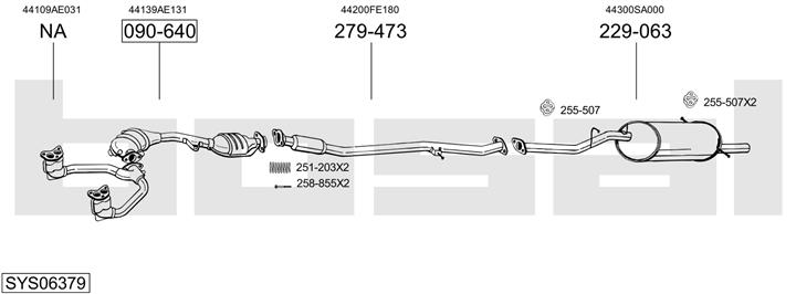 Bosal SYS06379 Exhaust system SYS06379: Buy near me in Poland at 2407.PL - Good price!