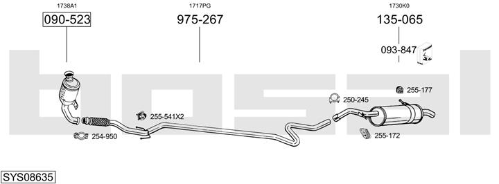 Bosal SYS08635 Abgasanlage SYS08635: Kaufen Sie zu einem guten Preis in Polen bei 2407.PL!