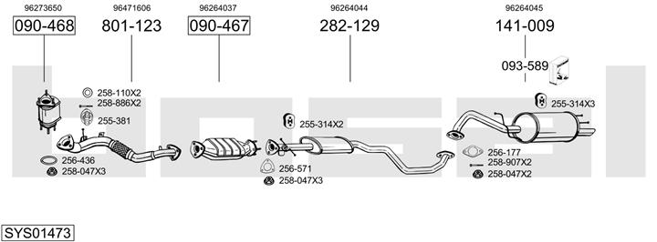 Bosal SYS01473 Abgasanlage SYS01473: Kaufen Sie zu einem guten Preis in Polen bei 2407.PL!