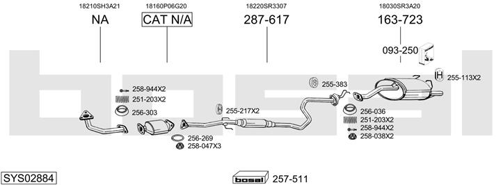 Bosal SYS02884 Abgasanlage SYS02884: Kaufen Sie zu einem guten Preis in Polen bei 2407.PL!