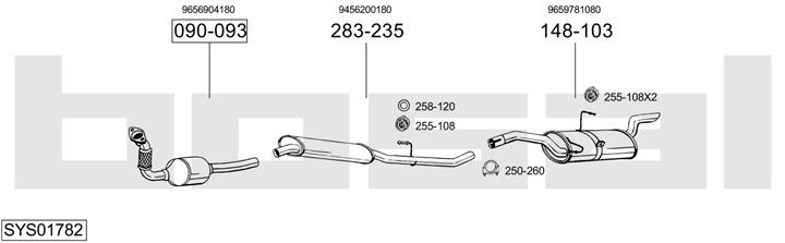 Bosal SYS01782 Abgasanlage SYS01782: Kaufen Sie zu einem guten Preis in Polen bei 2407.PL!