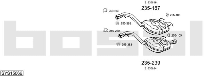 Bosal SYS15066 Exhaust system SYS15066: Buy near me in Poland at 2407.PL - Good price!