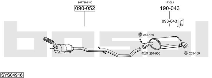 Bosal SYS04916 Exhaust system SYS04916: Buy near me in Poland at 2407.PL - Good price!