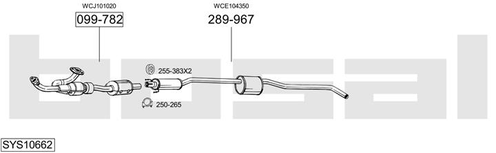 Bosal SYS10662 Abgasanlage SYS10662: Kaufen Sie zu einem guten Preis in Polen bei 2407.PL!