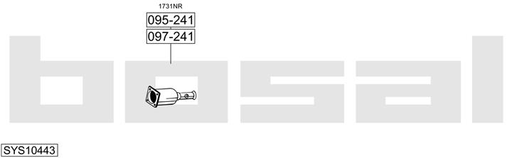 Bosal SYS10443 Układ wydechowy SYS10443: Dobra cena w Polsce na 2407.PL - Kup Teraz!