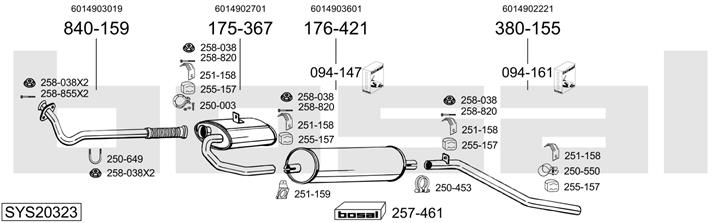 Bosal SYS20323 Tłumik SYS20323: Dobra cena w Polsce na 2407.PL - Kup Teraz!