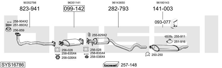 Bosal SYS16786 Muffler assy SYS16786: Buy near me at 2407.PL in Poland at an Affordable price!