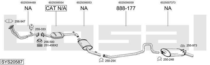 Bosal SYS20587 Tłumik SYS20587: Dobra cena w Polsce na 2407.PL - Kup Teraz!