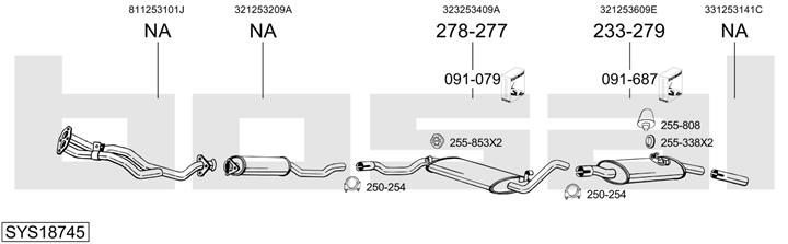 Bosal SYS18745 Глушитель SYS18745: Купить в Польше - Отличная цена на 2407.PL!