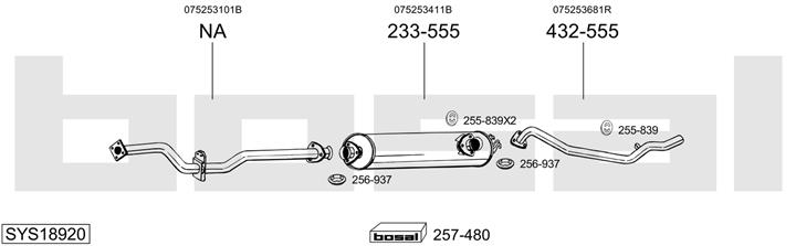 Bosal SYS18920 Глушник SYS18920: Приваблива ціна - Купити у Польщі на 2407.PL!