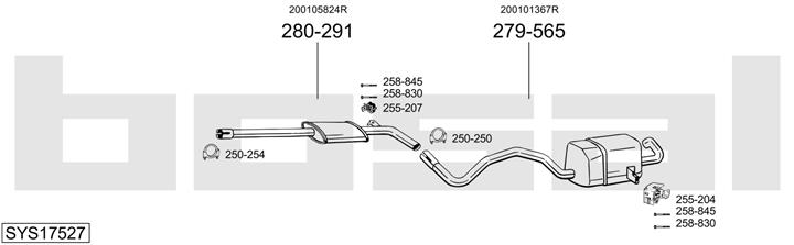 Bosal SYS17527 Tłumik SYS17527: Dobra cena w Polsce na 2407.PL - Kup Teraz!