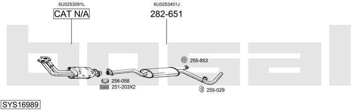 Bosal SYS16989 Tłumik SYS16989: Dobra cena w Polsce na 2407.PL - Kup Teraz!