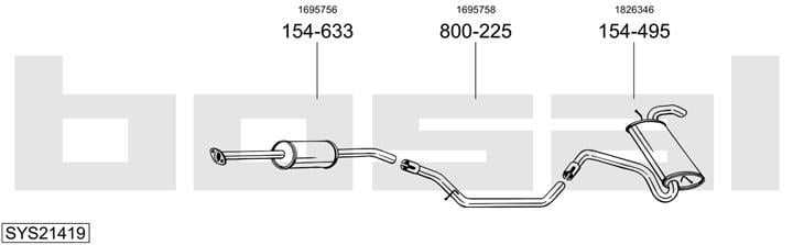 Bosal SYS21419 Глушитель SYS21419: Отличная цена - Купить в Польше на 2407.PL!