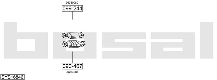 Bosal SYS16846 Muffler assy SYS16846: Buy near me in Poland at 2407.PL - Good price!