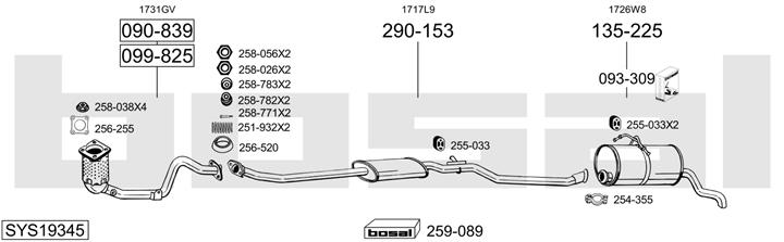 Bosal SYS19345 Глушитель SYS19345: Отличная цена - Купить в Польше на 2407.PL!