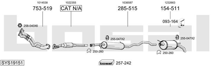 Bosal SYS19151 Глушитель SYS19151: Отличная цена - Купить в Польше на 2407.PL!