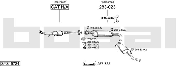 Bosal SYS19724 Глушитель SYS19724: Отличная цена - Купить в Польше на 2407.PL!