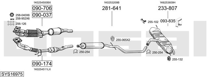 Bosal SYS16975 Tłumik SYS16975: Dobra cena w Polsce na 2407.PL - Kup Teraz!